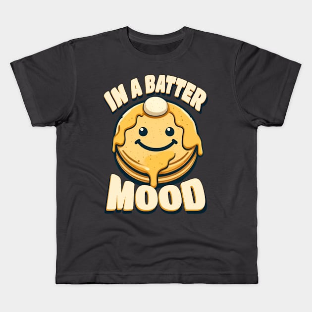 In a Batter Mood Kids T-Shirt by Ideal Action